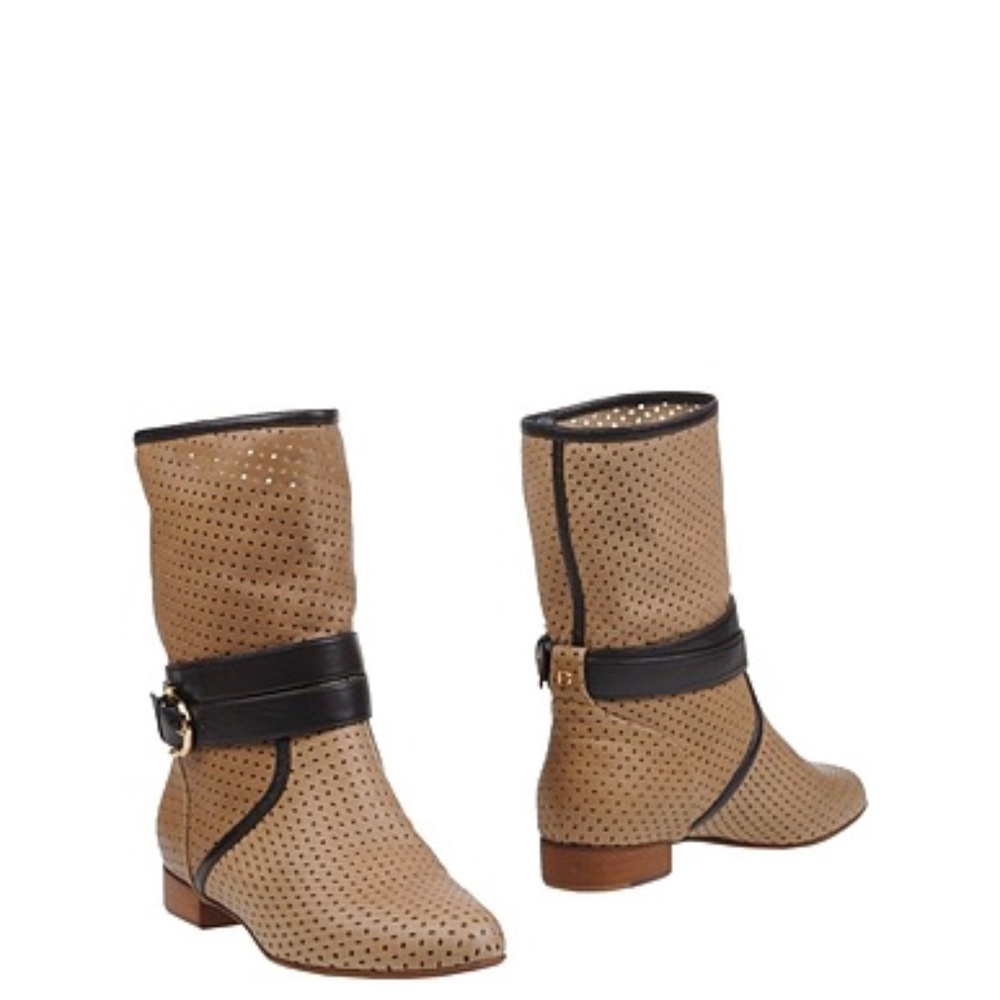 DIBRERA BY PAOLO ZANOLI leather ankle boots size 38 (US 7.5) ITALY NWT